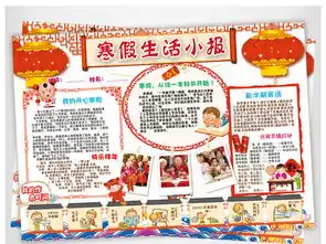 寒假小报春节新年读书手抄电子小报素材图片psd模板下载262.11mb元旦手抄报大全节日手抄报