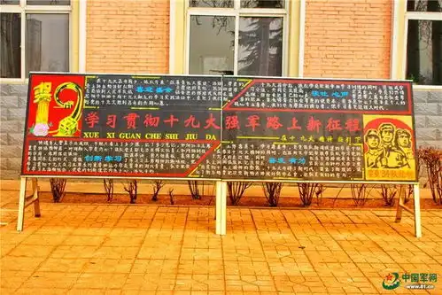 这些精美的板报,拉开军校大比武的帷幕