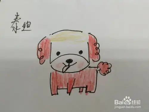 泰迪可爱小狗简笔画怎么画,怎么画泰迪简笔画