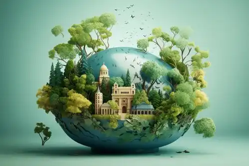 爱护地球家园绿色环保节能宣传摄影图片摄影图
