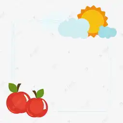 太阳苹果手抄报边框素材图片免费下载千库网