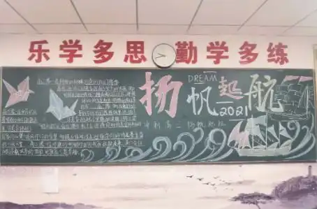杭州新理想高中九月扬帆,决胜高三高三年级第一期主题板报