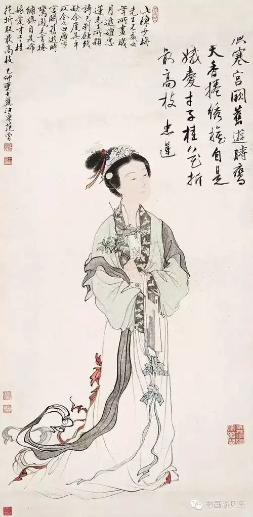 视点他被誉为民国唐伯虎,看看他画的美女画