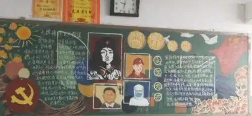 初中生黑板报走红,连线条都美得不可方物,让人挪不开双眼