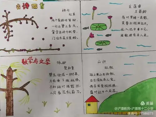 四年级数学实践活动数学与文学手抄报