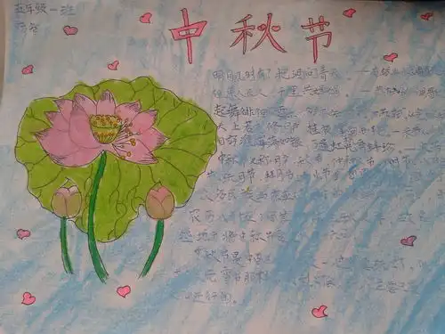 中秋节手抄报版面设计图4