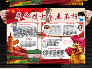 缅怀先烈小报清明节扫墓踏青手抄小报素材