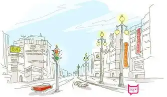 都市风光风景画