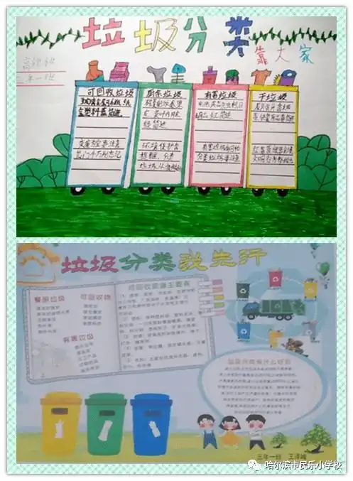 绿色生活垃圾分类从我做起保护环境民乐小学垃圾分类活动纪实