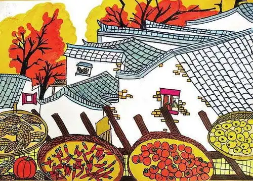一眼心动,看小画师笔下的最美秋色