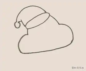 简笔画之下雪天
