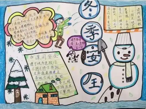 小学交通安全的手抄报扣