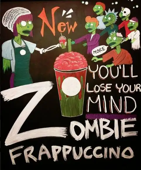 星巴克万圣节放大招,推出限量版zombiefrappuccino