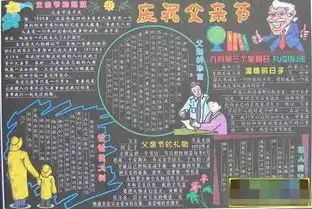 父亲节手抄报父爱书香