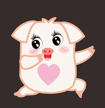 小猪卡通设计模板下载设计素材素材下的动漫卡通设计模板