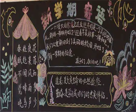 新学期黑板报高中生新学期学习目标