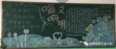 文明礼仪黑板报评比活动