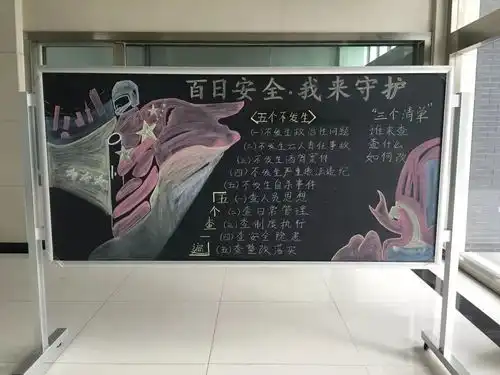 人和中队开展百日安全创建板报制作活动