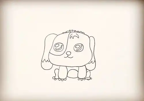 简笔画小狗