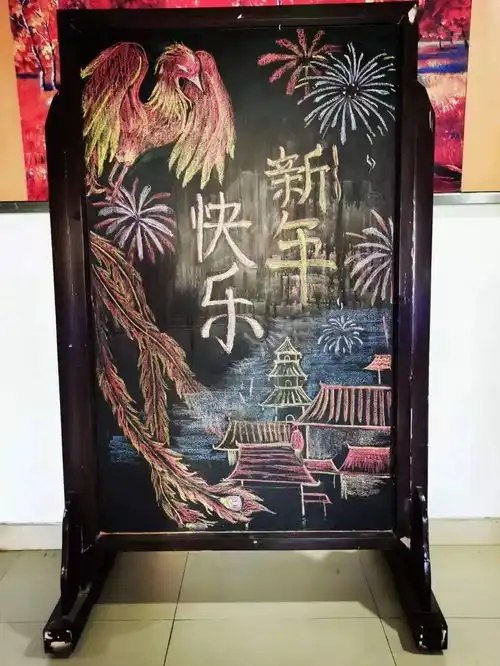 高校楼长们的手绘宿舍黑板报,同学是黑板报界的天花板了