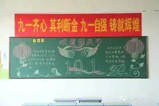 我爱您,祖国诗经学校初中部开展迎国庆黑板报展示活动
