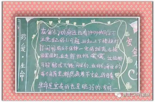 高一年级创建平安校园板报宣传