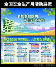 安全生产展板,安全生产宣传栏与安全知识板报,百图汇素材网