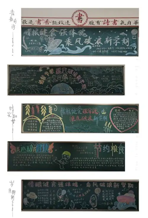 少先队新学期,板报先来报个道