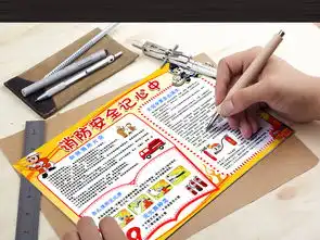 校园安全防火安全教育小报手抄报word版图片模板worddoc设计图下载消防安全手抄报大全编号16158076