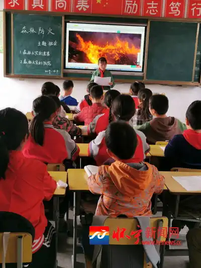 小市镇各小学幼儿园开展森林防火宣传教育活动