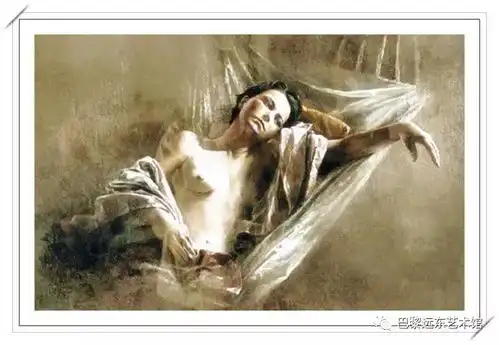 雷欧生动精到的色粉女性人物画