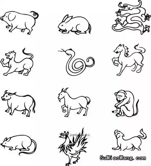 简单易学的12生肖,教宝宝画出专属ta的那一只