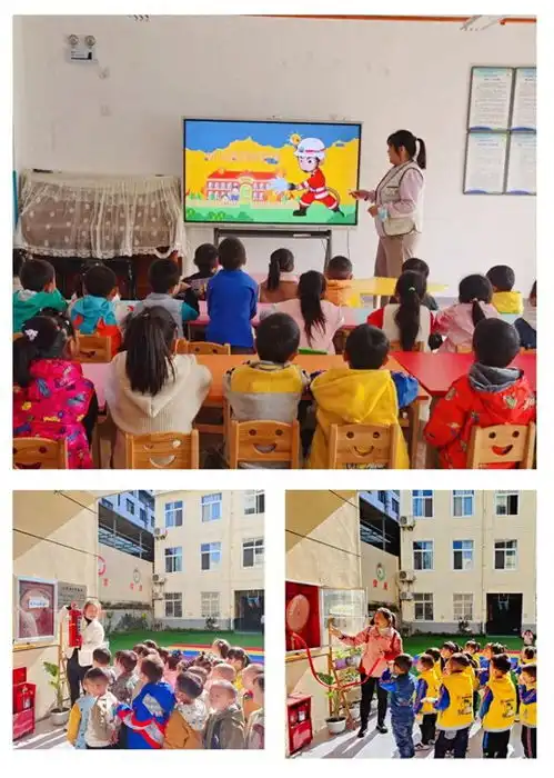 旬阳市甘溪镇中心幼儿园开展消防安全主题教育活动