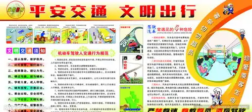 交通安全展板设计图psd分层素材psd分层素材