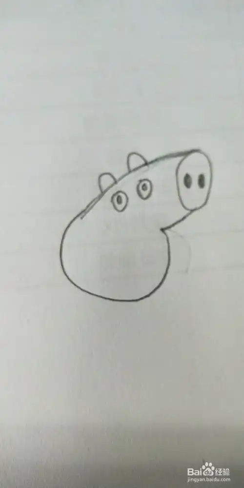 小猪佩奇简笔画教程