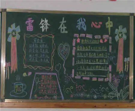 学雷锋黑板报学雷锋,好榜样