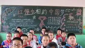 红领巾相约中国梦听党的话,做好少年黑板报比赛活动
