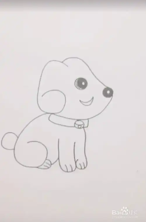 怎么画小狗简笔画画小狗