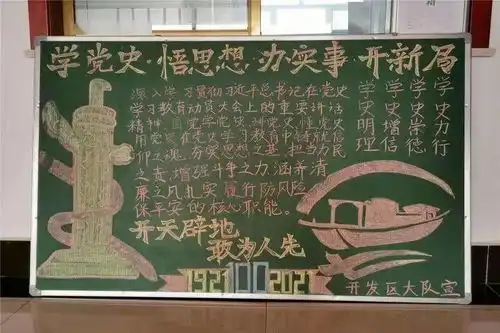 固原支队党史学习教育专题黑板报评选开始啦