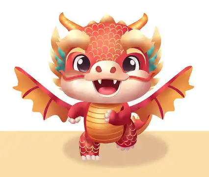 卡通龙可爱龙