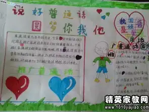 说好普通话圆梦你我他手抄报内容资料精选