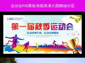 秋季运动会展板海报图片设计素材高清psd模板下载78.68mb学校展板大全