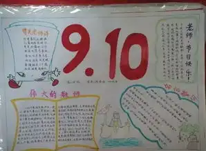 福利来袭教师节手抄报快乐来袭