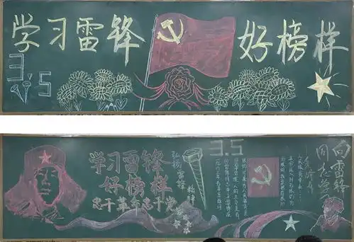 衡水二中学雷锋日各班积极绘制学习雷锋精神主题板报