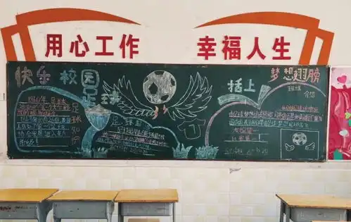 阜南校园足球文化黑板报一墙一处皆教育,浸润无声促成长