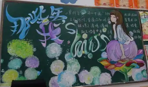 初中生黑板报走红,美术天赋羡煞旁人,老师高手竟在我们班