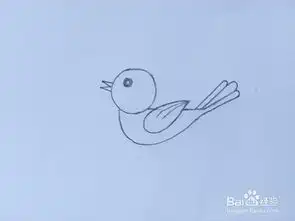 简笔画之吃虫子的小鸟儿童画