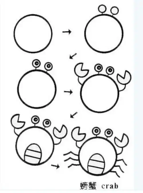 幼儿园简笔画教程大全100种,果断为孩子收藏