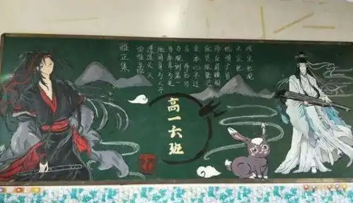 中学生顶配黑板报,艺术功底惊艳众人,班主任看了舍不得擦