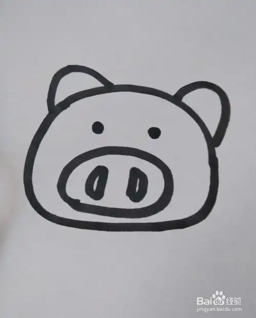 小猪的简笔画怎么画呢